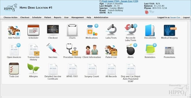 Hippo Manager Software Veterinary Pratice Management