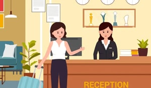 Receptionist in a Hotel - UPbook